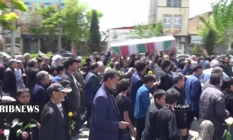 تشییع و خاکسپاری ۲ شهید گمنام در استان کرمان