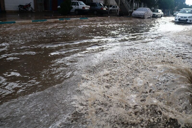 , باران و جاری شدن سیلاب در برخی از نقاط استان