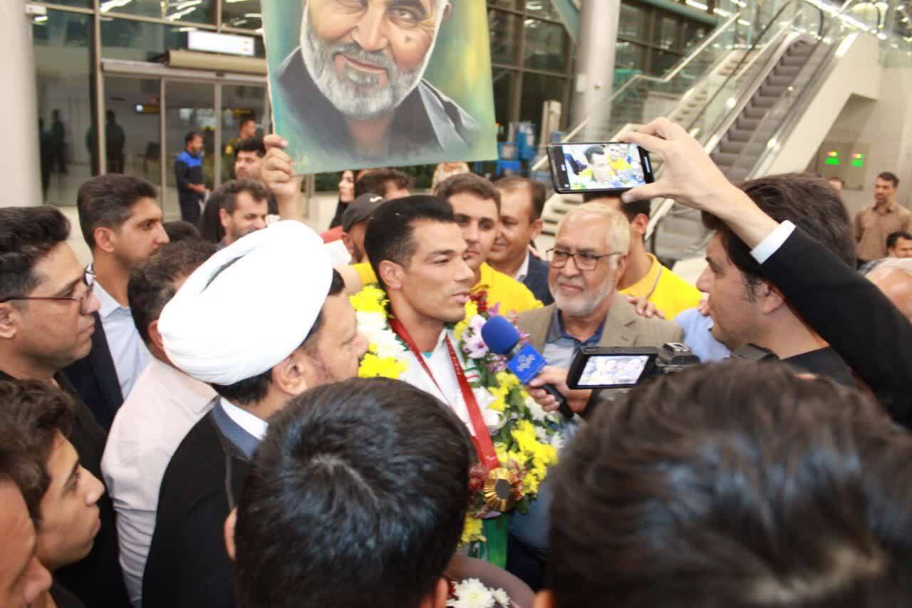 , آیین استقبال از قهرمان پارالمپیک پاریس در کرمان 