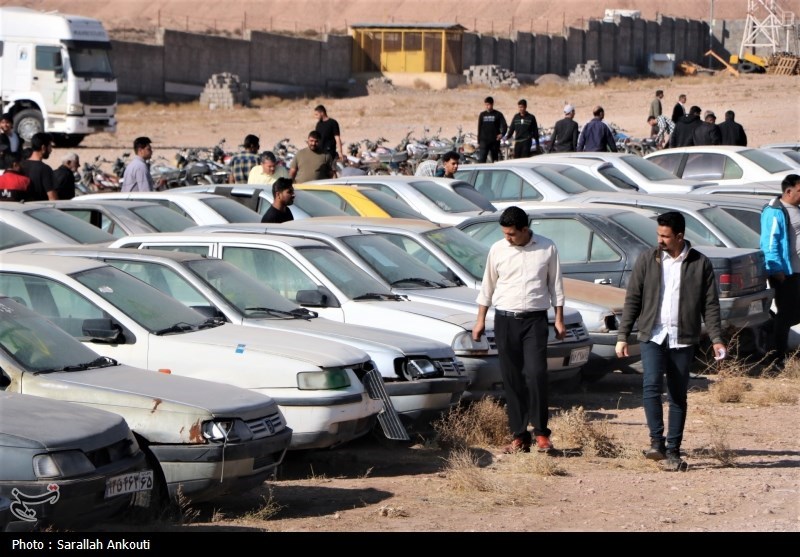 , فروش ۸۴۴ خودروی توقیفی در بزرگ‌ترین مزایده ‌کرمان