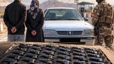 کشف محموله سلاح جنگی در جنوب کرمان؛ زن و مرد قاچاقچی دستگیر شدند